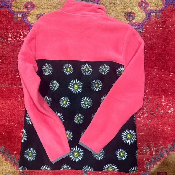 SIMPLY SOUTHERN Pink Daisy Fleece Pullover Sz S - Picture 4 of 4